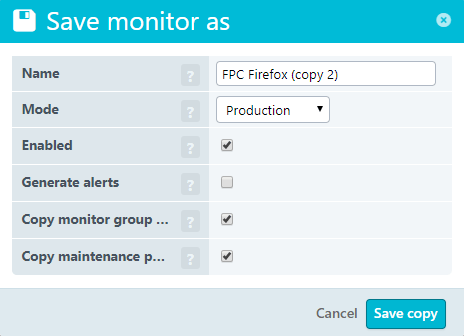 Save monitor as dialog